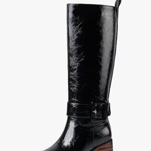 Sleek Black Heeled Boots